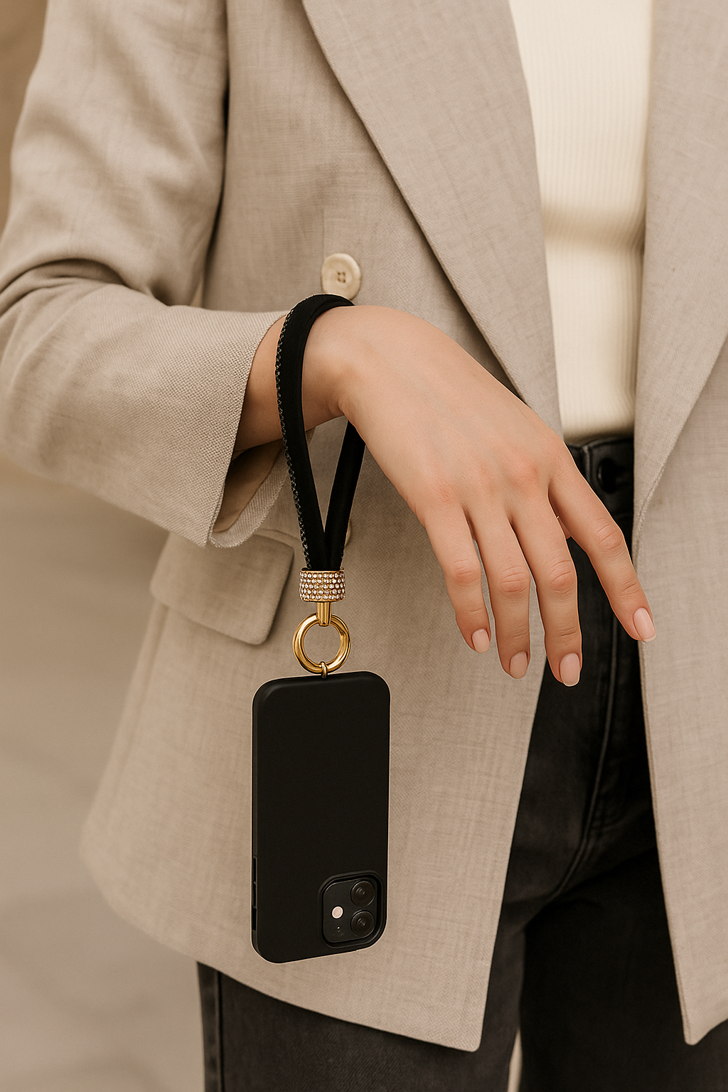 Porta smartphone da Polso con Brillantini