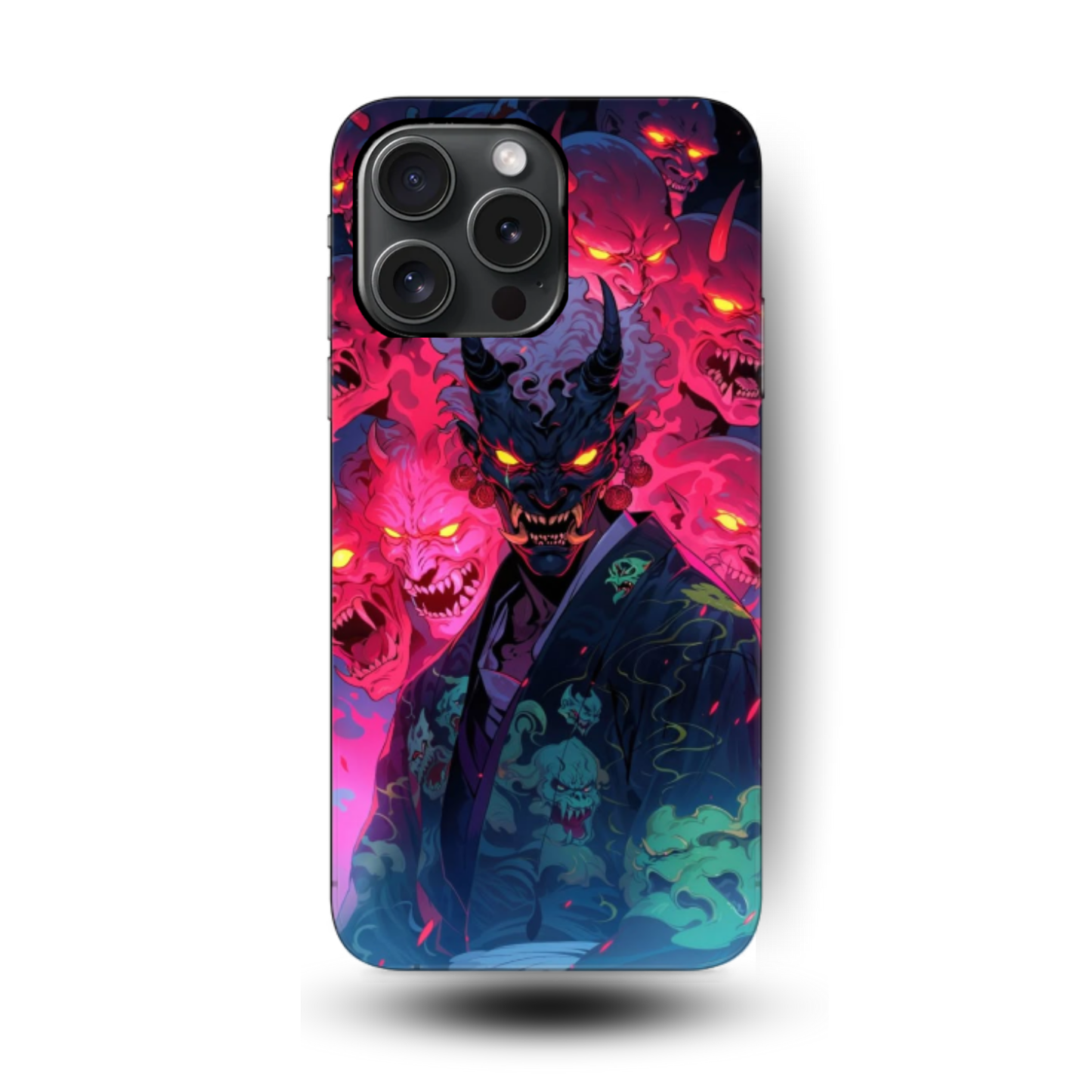 Demone con maschere oni