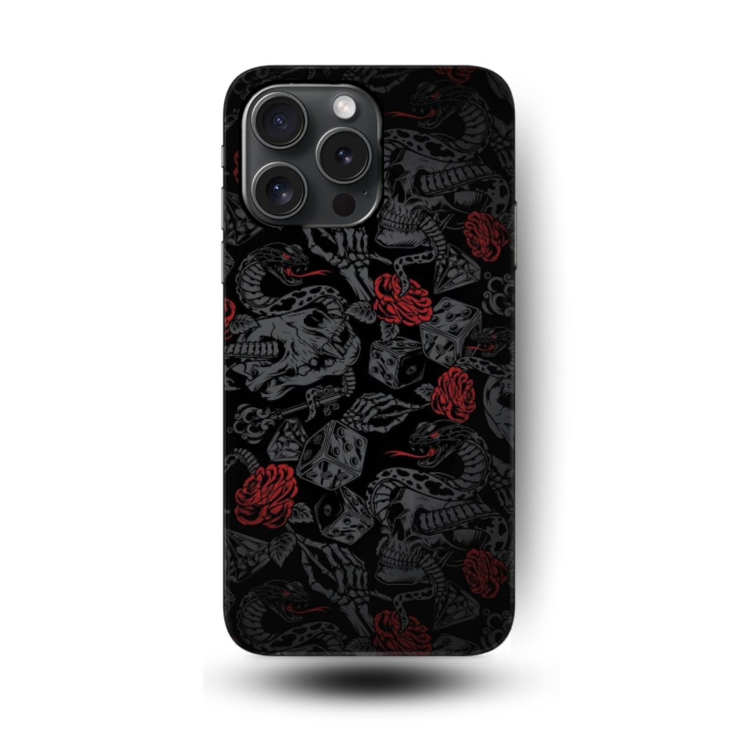 Ossa astratte con rose