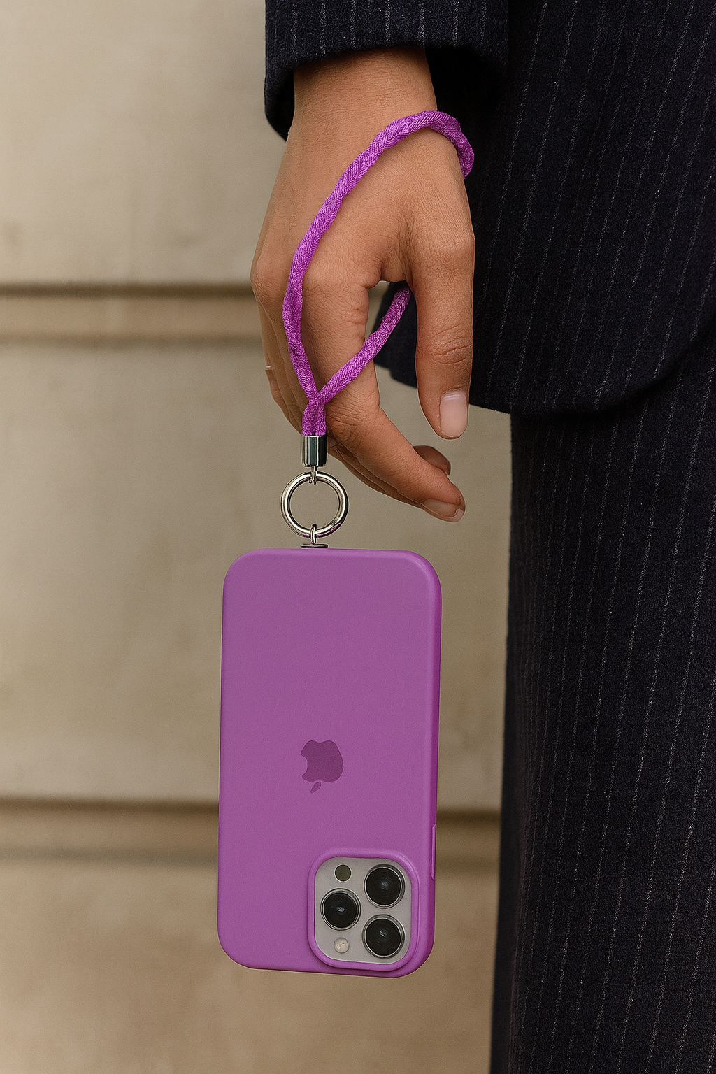 Porta smartphone da polso intrecciato