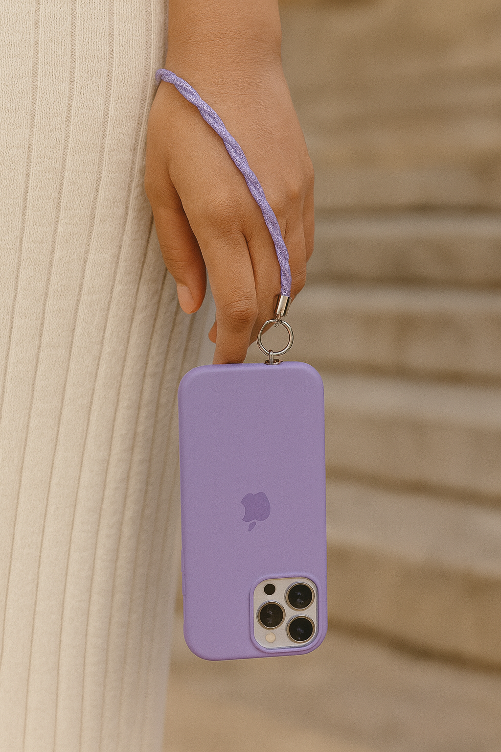 Porta smartphone da polso intrecciato