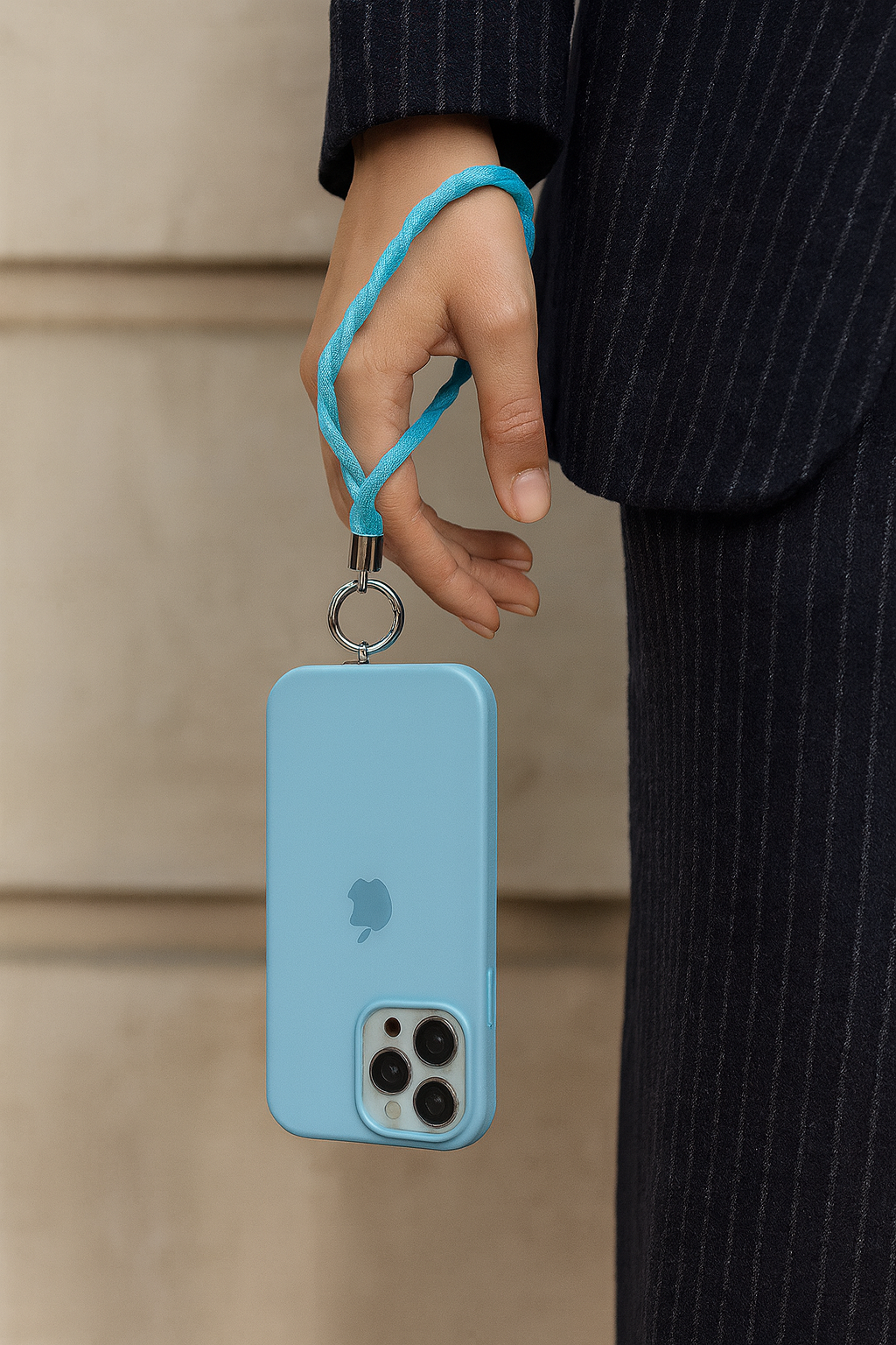 Porta smartphone da polso intrecciato