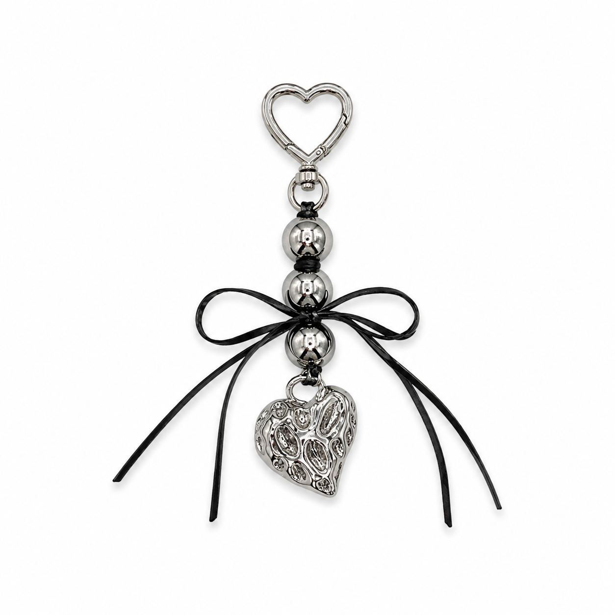 Charm Love Bow con Cuore e Fiocco