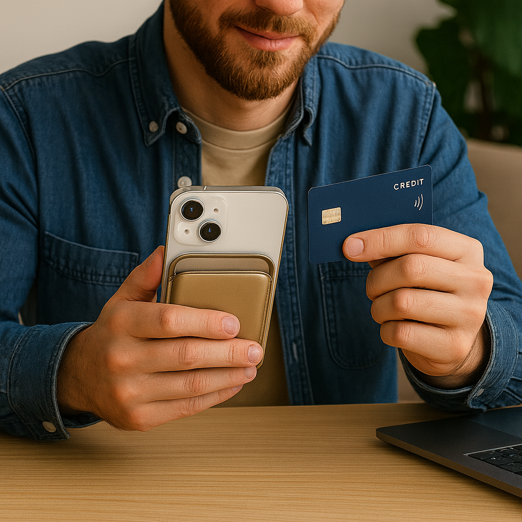 Portacarte Magnetico per Smartphone