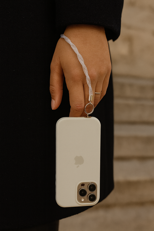 Porta smartphone da polso intrecciato